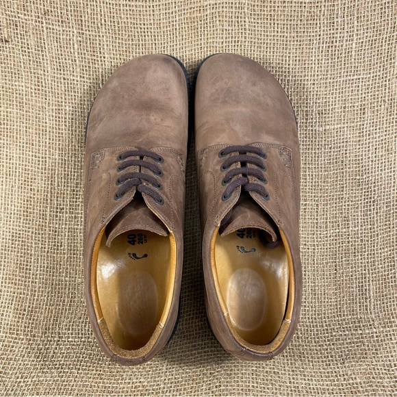 Birkenstock Sandals  Oxfords  Shoes Brown Leather Lace Up Wo. Sz 9 Men's Size 7 - Picture 7 of 11